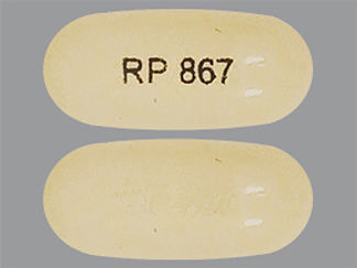 This is a Capsule imprinted with RP 867 on the front, nothing on the back.