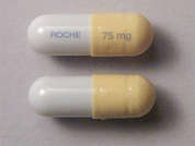 Tamiflu: Esto es un Cápsula amarillo claro oblongo imprimido con 75 mg en la parte delantera, ROCHE en la parte posterior, y es fabricado por ROCHE LABS..