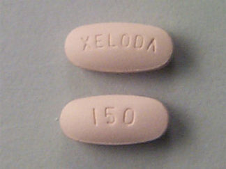 This is a Tablet imprinted with XELODA on the front, 150 on the back.