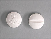 Flecainide Acetate: This is a Tablet imprinted with 54  070 on the front, nothing on the back.