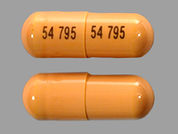 Balsalazide Disodium: This is a Capsule imprinted with 54 795 on the front, 54 795 on the back.