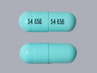 This is a Capsule imprinted with 54 656 on the front, 54 656 on the back.