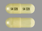 Ramipril: This is a Capsule imprinted with 54 328 on the front, 54 328 on the back.