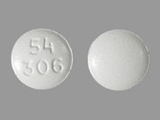 Protriptyline Hcl: This is a Tablet imprinted with 54  306 on the front, nothing on the back.