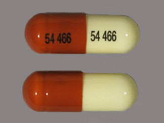 This is a Capsule imprinted with 54 466 on the front, 54 466 on the back.
