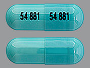 Cyclophosphamide: This is a Capsule imprinted with 54 881 on the front, 54 881 on the back.