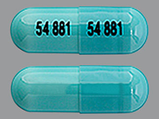 This is a Capsule imprinted with 54 881 on the front, 54 881 on the back.