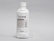 Prednisone: This is a Solution Oral imprinted with nothing on the front, nothing on the back.