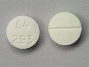 Leucovorin Calcium: This is a Tablet imprinted with 54  293 on the front, nothing on the back.