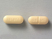 Zoloft: This is a Tablet imprinted with ZOLOFT on the front, 100 MG on the back.