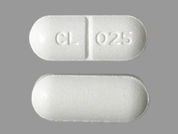 Probenecid W/Colchicine: This is a Tablet imprinted with CL 025 on the front, nothing on the back.