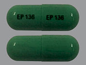 Hydroxyzine Pamoate: Esto es un Cápsula imprimido con EP 136 en la parte delantera, EP 136 en la parte posterior, y es fabricado por None.