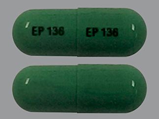 This is a Capsule imprinted with EP 136 on the front, EP 136 on the back.