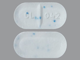 This is a Tablet imprinted with CL 042 on the front, nothing on the back.