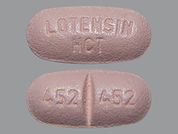 Lotensin Hct: This is a Tablet imprinted with LOTENSIN  HCT on the front, 452 452 on the back.