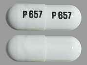 Cevimeline Hcl: This is a Capsule imprinted with P 657 on the front, P 657 on the back.