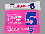 Acne Medication: This is a Gel imprinted with nothing on the front, nothing on the back.