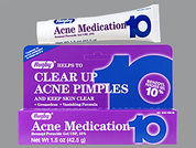 Acne Medication: This is a Gel imprinted with nothing on the front, nothing on the back.