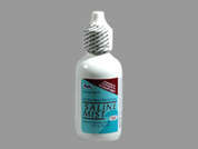 Saline Mist: This is a Aerosol Spray imprinted with nothing on the front, nothing on the back, and is manufactured by RUGBY.