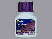 Clearlax: This is a Powder imprinted with nothing on the front, nothing on the back.