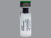 Acthib: This is a Vial imprinted with nothing on the front, nothing on the back.