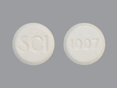 This is a Tablet Chewable imprinted with SCI on the front, 1007 on the back.