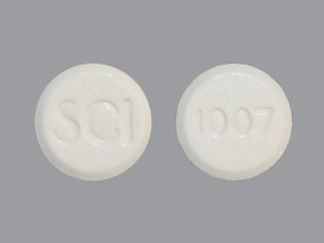 This is a Tablet Chewable imprinted with SCI on the front, 1007 on the back.