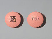 Primaquine Brand: This is a Tablet imprinted with W on the front, P97 on the back.