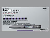 Lantus Solostar 100/Ml(3) (package of 3.0 ml(s)) Insulin Pen