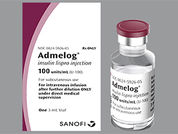 Admelog: This is a Vial imprinted with nothing on the front, nothing on the back.