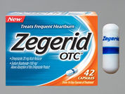 Zegerid Otc: This is a Capsule imprinted with Zegerid on the front, nothing on the back.