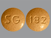 Hydralazine Hcl: This is a Tablet imprinted with SG on the front, 182 on the back.