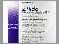 Ztlido 1.8 % Adhesive Patch Medicated