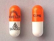 Pamelor: This is a Capsule imprinted with logo  PAMELOR and 10 mg on the front, logo  SANDOZ on the back.
