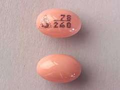 Esto es un Cápsula rosado oval imprimido con logo and 78/240 en la parte delantera, nada en la parte posterior, y es fabricado por NOVARTIS.