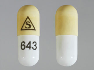 This is a Capsule imprinted with logo on the front, 643 on the back.