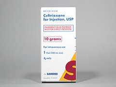 This is a Vial imprinted with nothing on the front, nothing on the back, and is manufactured by SANDOZ.