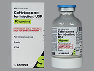 Vial de 10 G (package of 1.0) de Ceftriaxone