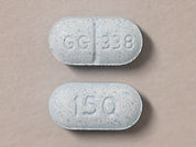 Levo-T: This is a Tablet imprinted with GG 338 on the front, 150 on the back.