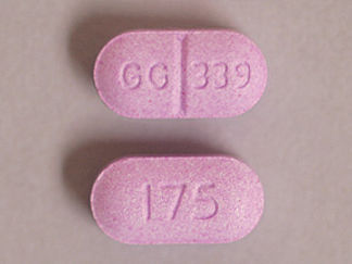 This is a Tablet imprinted with GG 339 on the front, 175 on the back.