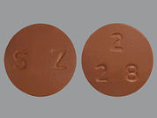 Zolpidem Tartrate Er: This is a Tablet Er Multiphase imprinted with S Z on the front, 2  2 8 on the back.