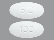 Voriconazole: This is a Tablet imprinted with SZ on the front, 133 on the back.