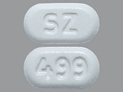 Ezetimibe: This is a Tablet imprinted with SZ on the front, 499 on the back.
