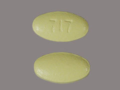 This is a Tablet imprinted with 717 on the front, nothing on the back.