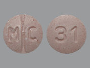 Candesartan Cilexetil: This is a Tablet imprinted with M C on the front, 31 on the back.