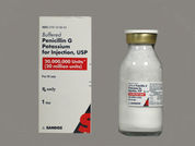 Penicillin G Potassium: Esto es un Vial imprimido con nada en la parte delantera, nada en la parte posterior, y es fabricado por None.