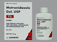 Metronidazole 0.75% (package of 45.0 gram(s)) Gel With Pump