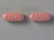 Ambien: This is a Tablet imprinted with AMB 5 on the front, 5401 on the back.