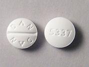 Trihexyphenidyl Hcl: This is a Tablet imprinted with DAN  DAN on the front, 5337 on the back.