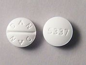 Trihexyphenidyl Hcl: Esto es un Tableta imprimido con DAN  DAN en la parte delantera, 5337 en la parte posterior, y es fabricado por None.